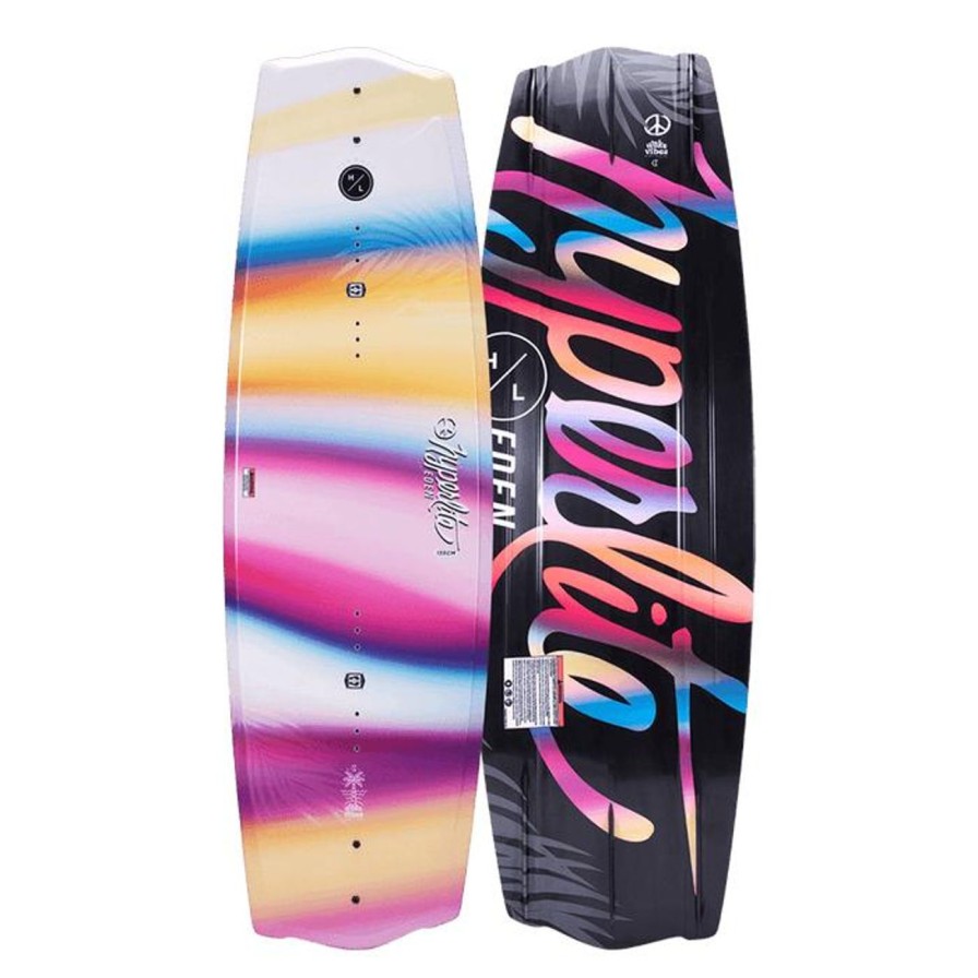 Wake Hyperlite | Hyperlite 2024 Eden Jr Wakeboard | Jinx Girls Bindings (K12-2)