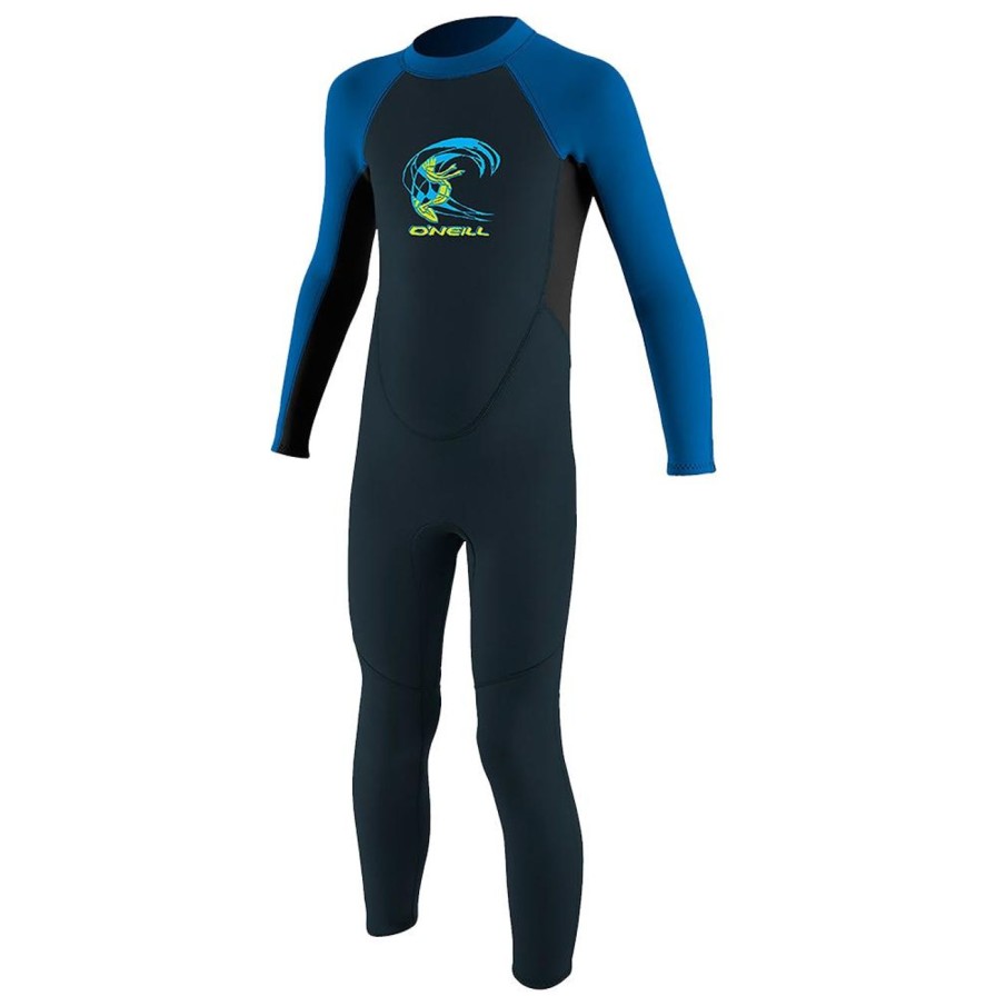 Gear O'Neill Wetsuits | O'Neill Toddler Reactor Ii 2Mm Back Zip Full Wetsuit - Black/Ocean/Slate