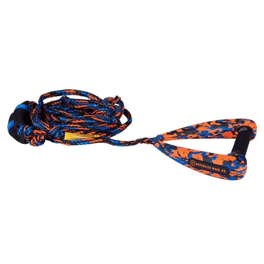 Surf Hyperlite | Hyperlite 25' Arc Surf Rope W/ Handle - Blue/Orange