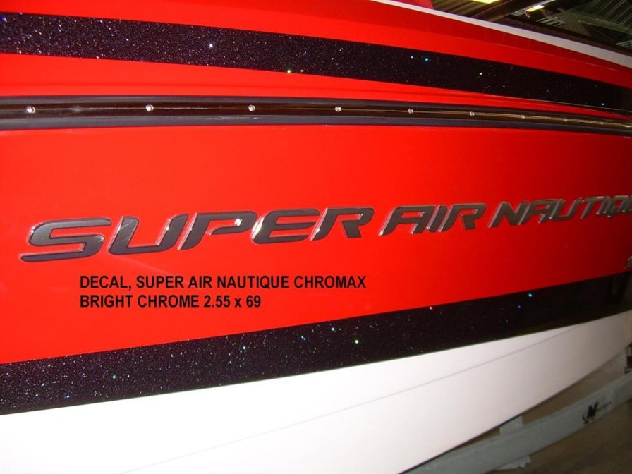 Parts Nautique Decals & Emblems | Nautique Decal Super Air Nautique Chromax Bright Chrome 2.55 X 69 - 140014