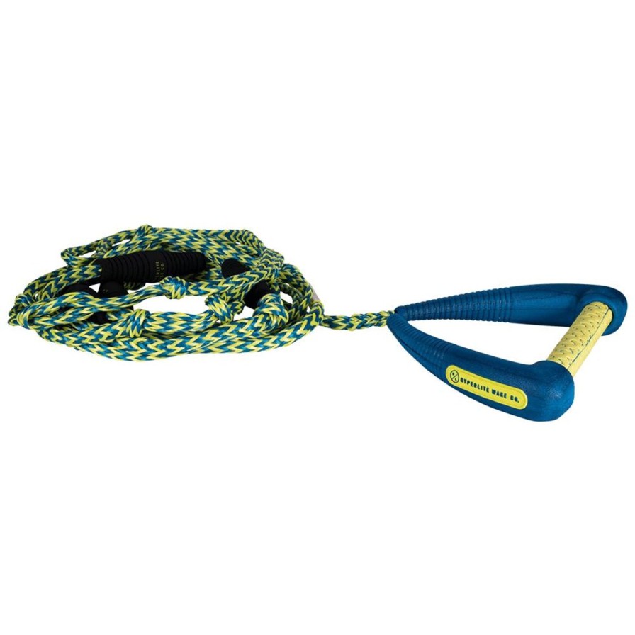 Surf Hyperlite | Hyperlite 25' Pro Surf Rope W/ Handle - Blue/Yellow