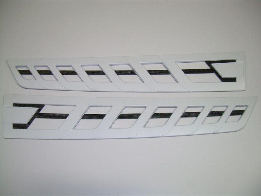 Parts Nautique Decals & Emblems | Nautique Decal Transom Vent Chromax White Chrome 4.3 X 23.32 - 170288